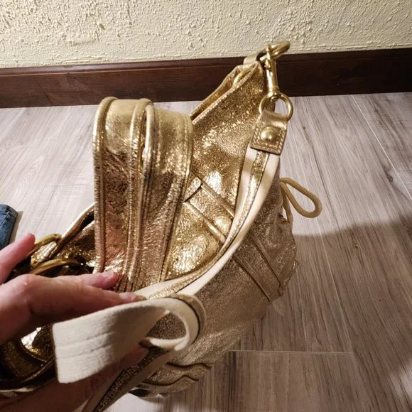 Coach Gold Shoulder Bag - Picture 7 of 15